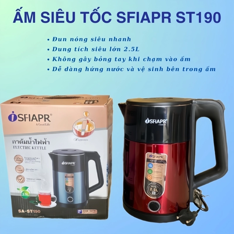 ẤM SIÊU TỐC THÁI LAN SFIAPR ST190