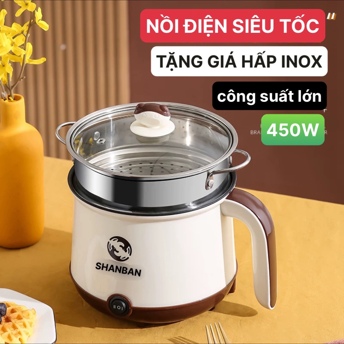 CA NẤU MÌ SHANBAN KIÊM LỒNG HẤP