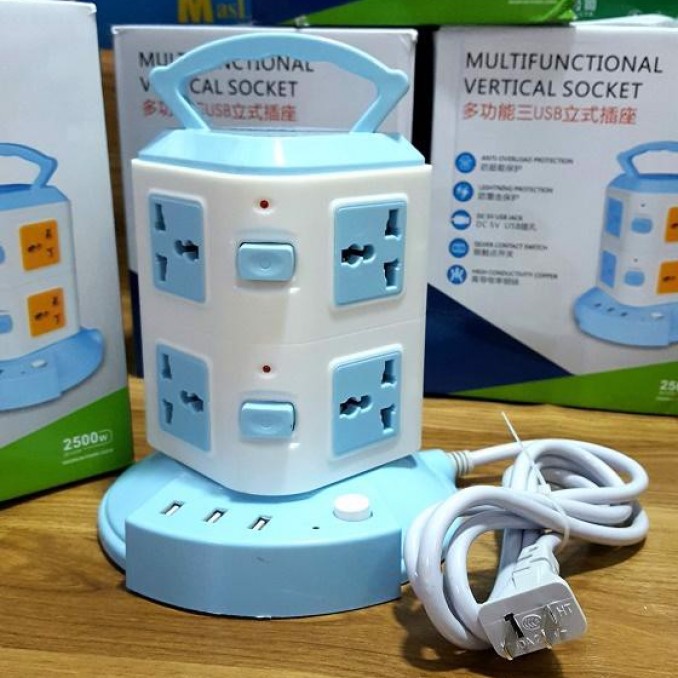 Ổ CẮM ĐIỆN 2 TẦNG 8 Ổ CẮM 3 CỔNG USB