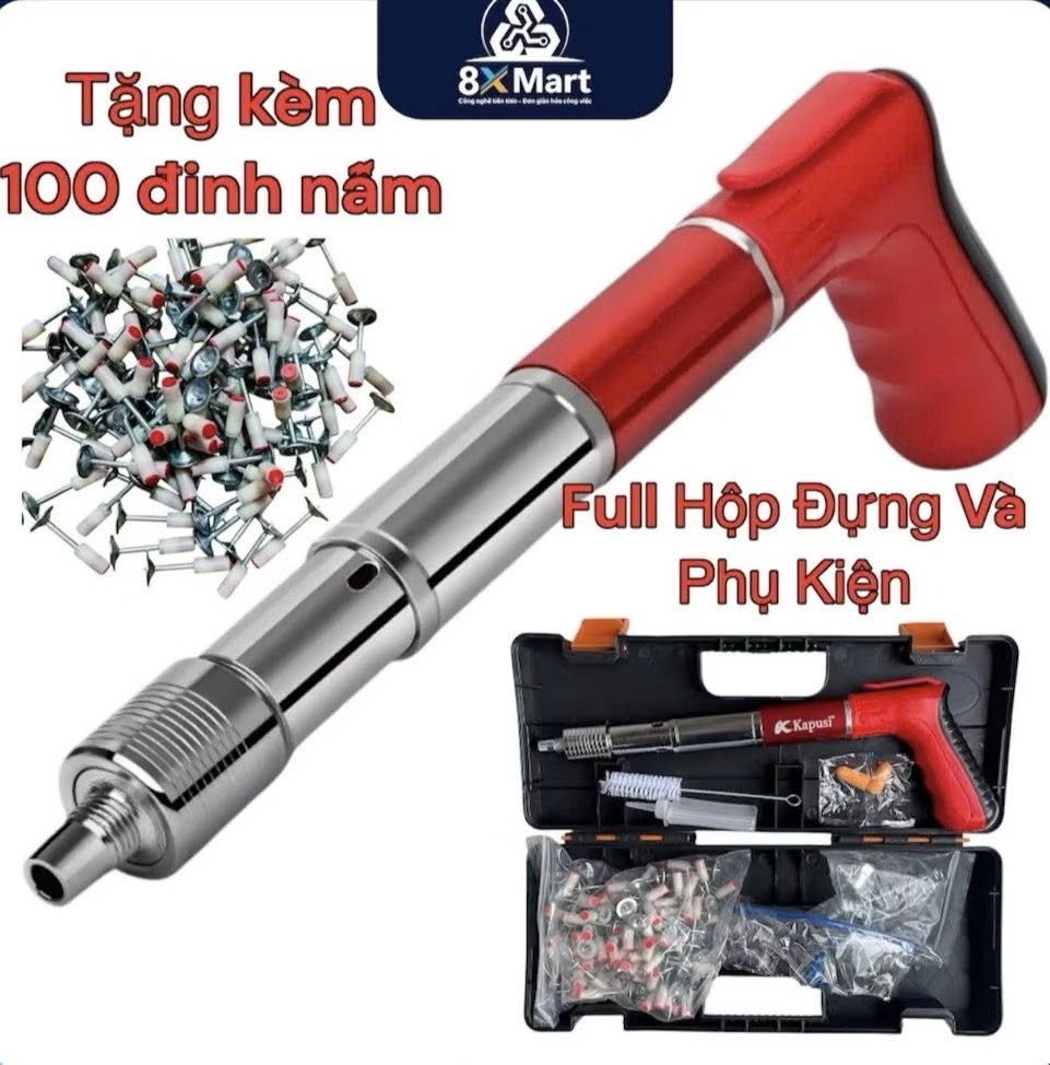 MÁY BẮN ĐINH FULL HỘP TẶNG KÈM 100 ĐINH