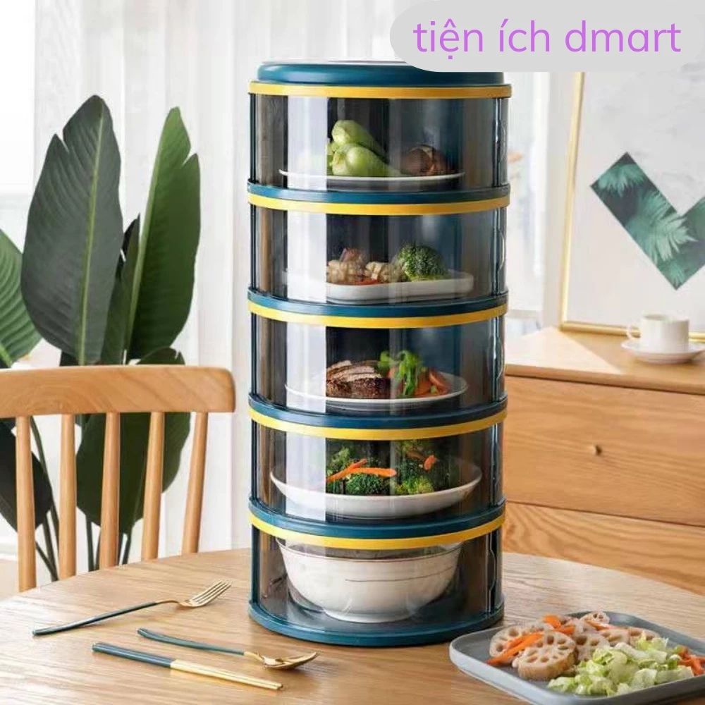 LỒNG BÀN GẤP GỌN 5 TẦNG CỬA KÉO