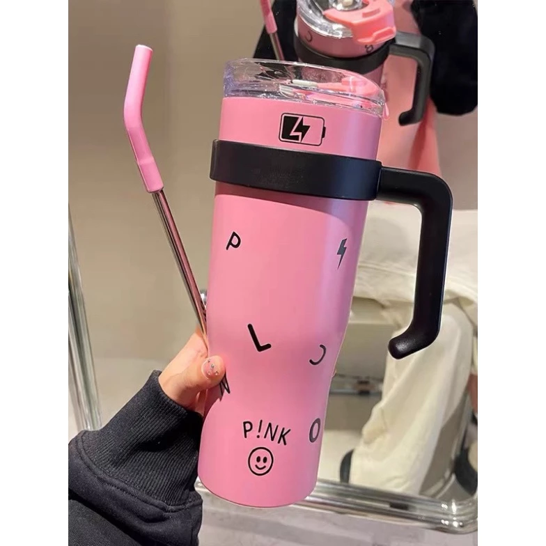 LY GIỮ NHIỆT BLACKPINK 1200ML KÈM ỐNG HÚT