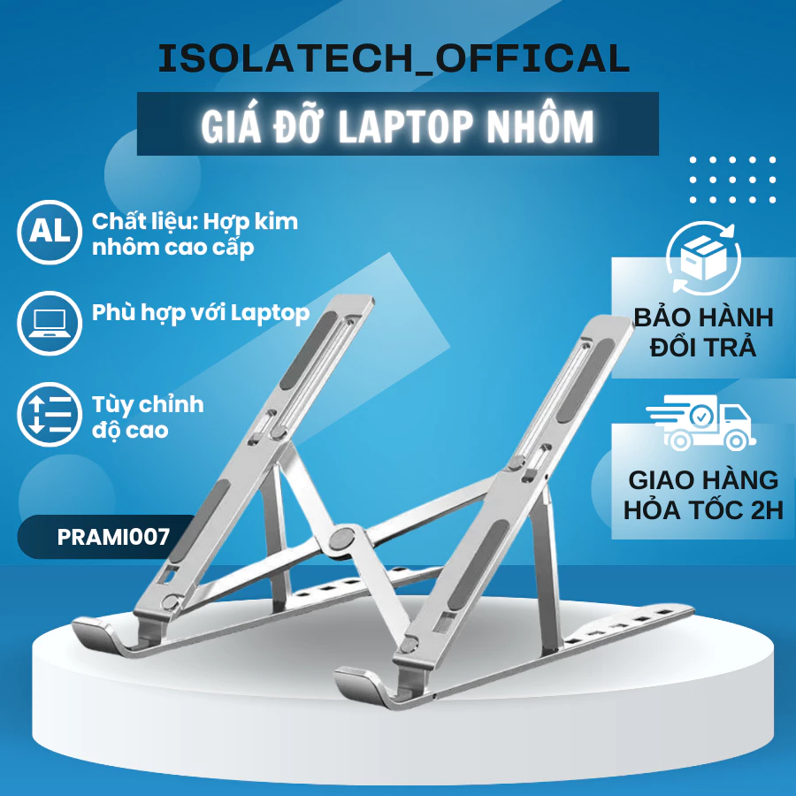 GIÁ ĐỠ LAPTOP NHÔM PRAMI