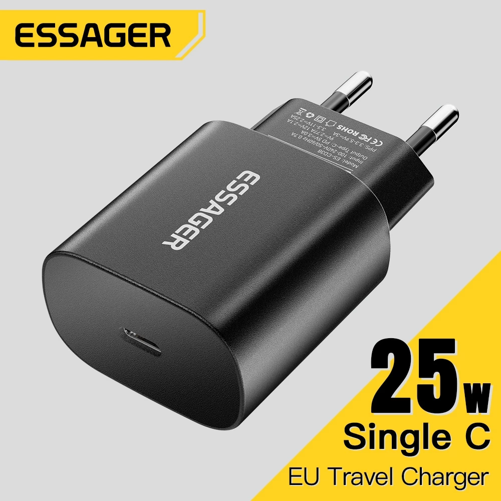 CÓC SẠC 25W TYPE C CHÍNH HÃNG ESSAGER
